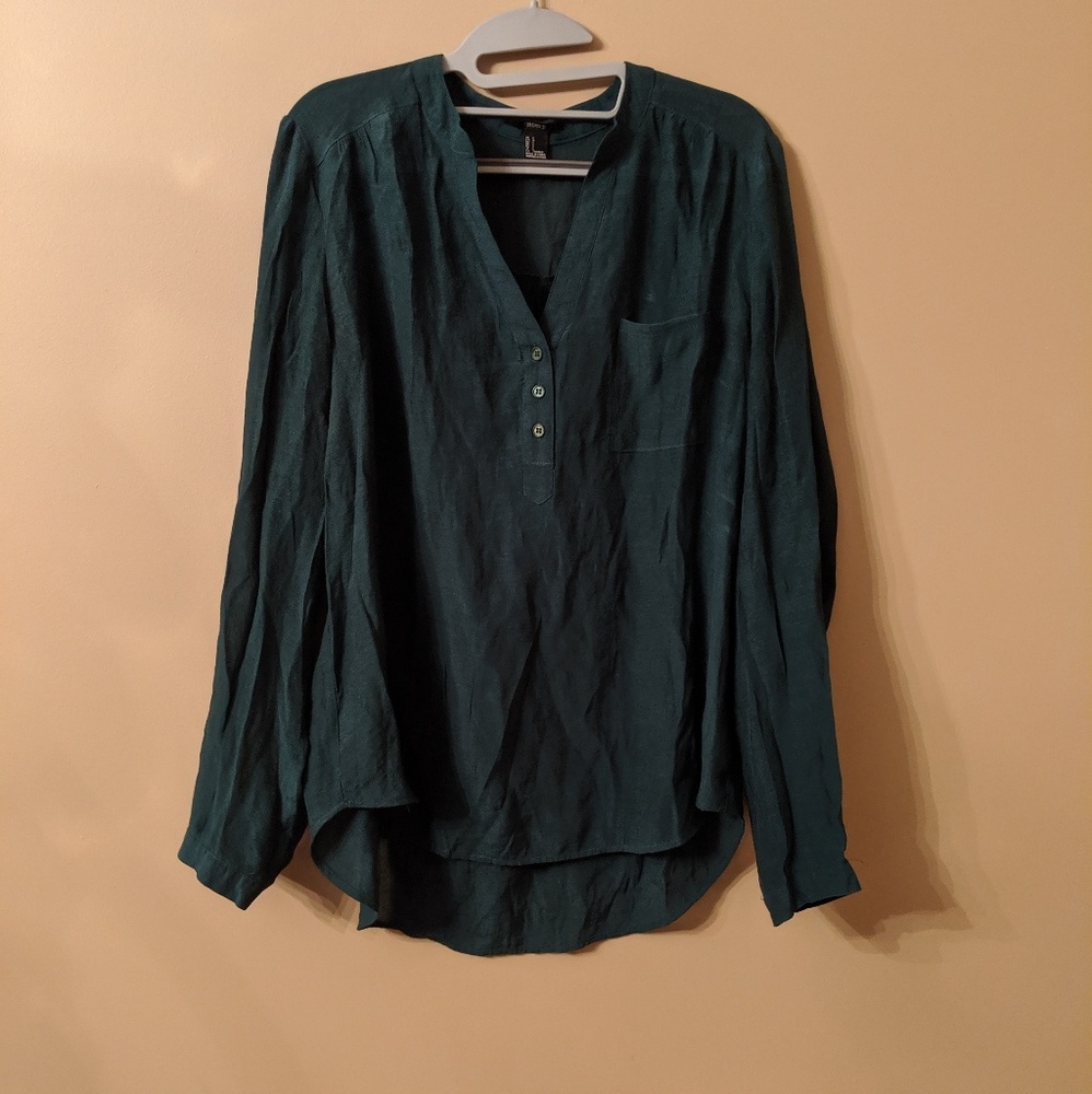 Forest Green Button Down